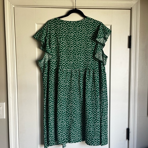 Ditsy Floral Ruffle Sleeve Dress - Picture 5 of 6